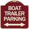 Signmission Boat Trailer Parking W/ Bidirectional Arrow Heavy-Gauge Aluminum Sign, 18" x 18", BU-1818-24296 A-DES-BU-1818-24296 - alternate 1